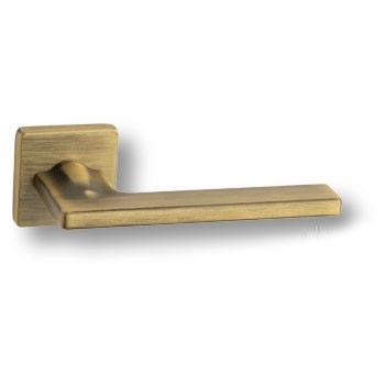 Дверная ручка на квадратной розетке HA251RO11 ABM PAN, материал Замак, отделка Бронза, 151*52*67 мм