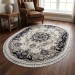 Ковер Shahreza d211 cream-navy овал