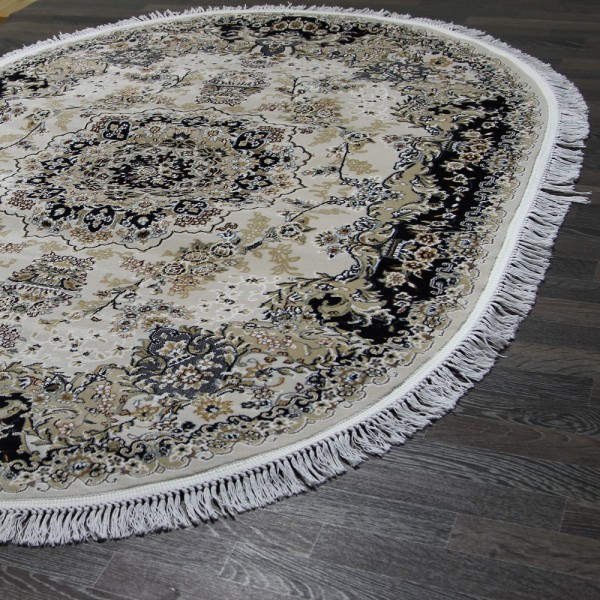 Ковер Shahreza d211 cream-navy овал