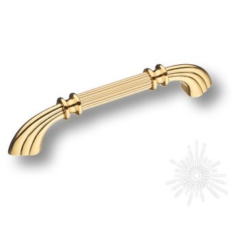 Ручка скоба 1890-60-128-053, материал Замак, отделка Золото, 30*20*161 мм