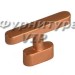 Ручка кнопка Giusti WPO.786.016.00C5, материал Замак, отделка Медь, 54*10*30 мм