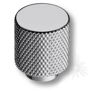 Ручка кнопка SYSTEM 1965 0008 CR, материал Алюминий, отделка Хром, 25*d=20 мм