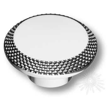Ручка кнопка CEBI 4102 002MP02, материал Замак, отделка Хром, 22*D=45 мм