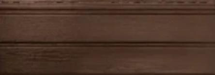Виниловый сайдинг Альта-Профиль Альта-Брус Премиум, Орех темный