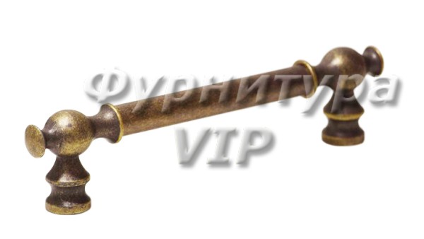 Ручка скоба ORION-01-24 128 мм античная бронза, материал Латунь, отделка Бронза, 160*18*37 мм