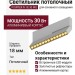 Светильник потолочный POINTER N 18.30 WG
