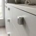 Ручка кнопка 12*12-70, материал Замак, отделка Хром, 20*12*12 мм