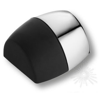 Дверной ограничитель напольный C6100001 MP02, материал Замак, отделка Хром, 25*31/40*41 мм