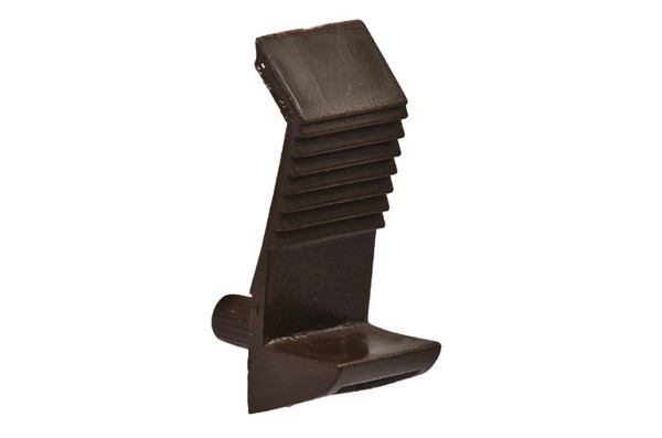 Полкодержатель-защелка боковой, 231/C03/05/P, материал Пластик, цвет Коричневый, отделка Пластик