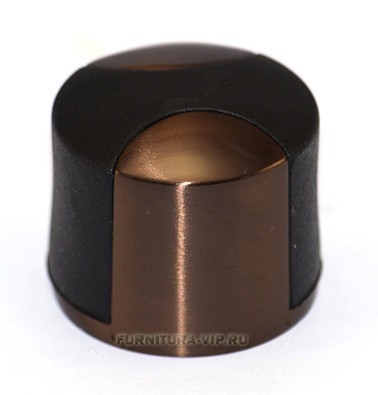 Ограничитель напольный DS1005 0035 RSB-P6, материал Замак, отделка Медь, 35*35*30 мм