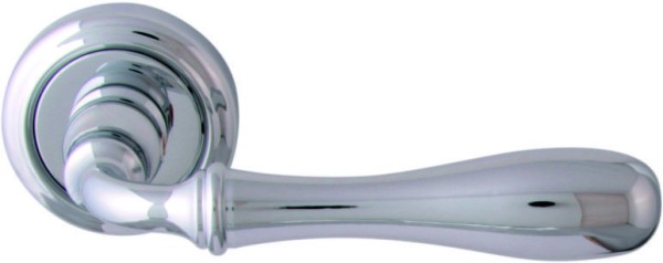 Дверная ручка на круглой розетке "BETA" 294V CP, материал Латунь, отделка Хром, 136*50 мм