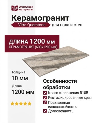 Vitra Quarstone Декоративный Фон R10B 7Рек 60x120 K951850R0001VTEP