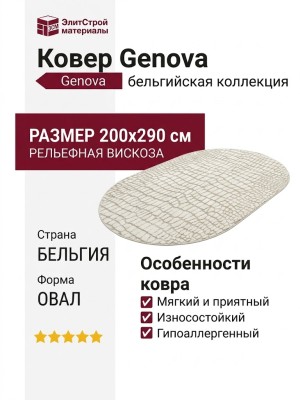 Ковер Genova 38512-5959/91 овал 200x290