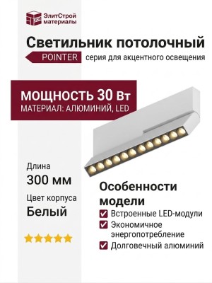 Светильник потолочный POINTER N 18.30 WB