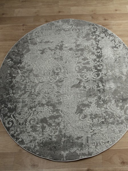 Ковер Armina 3764A grey круг