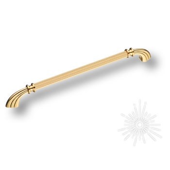 Ручка скоба 1890-60-256-053, материал Замак, отделка Золото, 30*20*290 мм