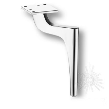 Опора мебельная 1460 ZARIF Leg 200 мм Chrome, материал Замак, отделка Хром