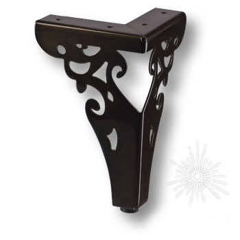 Опора мебельная KAX-4626-0150-B13, материал Сталь, цвет Чёрный, отделка Черный, 150*70*70 мм