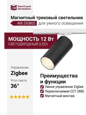 Магнитный трековый светильник SUPERSPIKE 12 CCT WB ZIGBEE