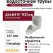 Наконечник водосточной трубы Docke Lux, Пломбир