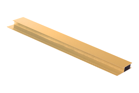 Бежевый алюминиевый стыковочный профиль