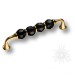 Ручка скоба 2537-320-128-BLACK, материал Замак Стекло, отделка Золото Стекло, 34*21*144 мм