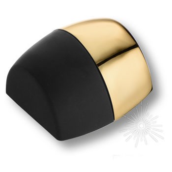 Дверной ограничитель напольный C6100001 MP11, материал Замак, отделка Золото, 25*31/40*41 мм