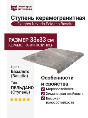 Exagres Nevada PELDANO BASALTO 33x33
