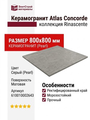 Atlas Concorde Rinascente Pearl 80x80 610010002643