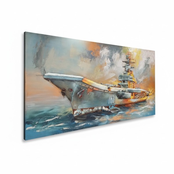 Картина из металла "Крейсер Адмирал Кузнецов"