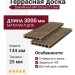 Террасная доска ДПК SaveWood, SW Ornus (T), Тик