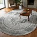 Ковер Armina 3763A grey овал 300x500