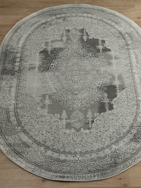 Ковер Armina 3763A grey овал