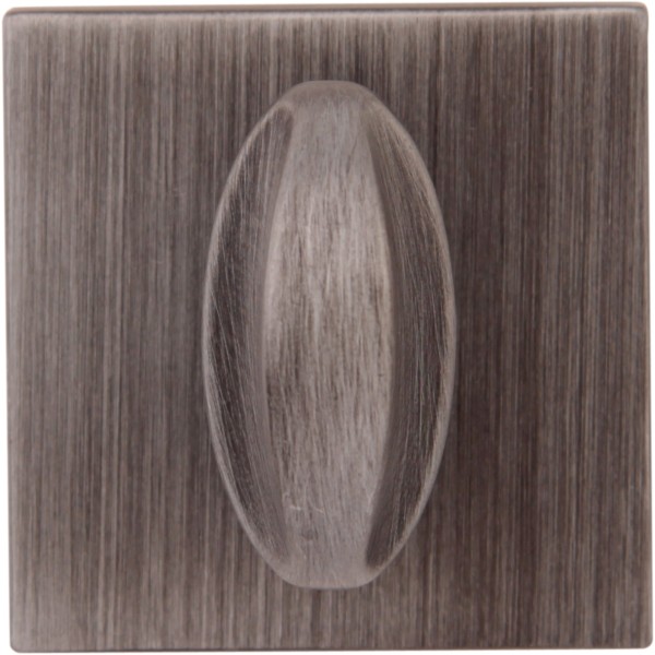 Накладка Wc квадратная Затемненное серебро (FIXA), материал Замак, отделка Серебро, 50*50 мм