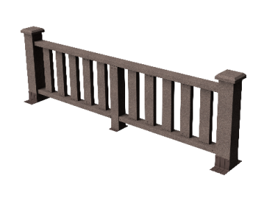 Декоративное ограждение из ДПК GRINDERDECO Эрес венге