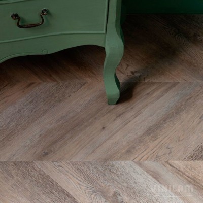 Виниловый пол Vinilam коллекция PARQUET CHEVRON Шеврон Шампань RI153616CL4