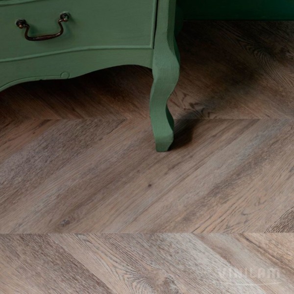 Виниловый пол Vinilam коллекция PARQUET CHEVRON Шеврон Шампань RI153616CL4