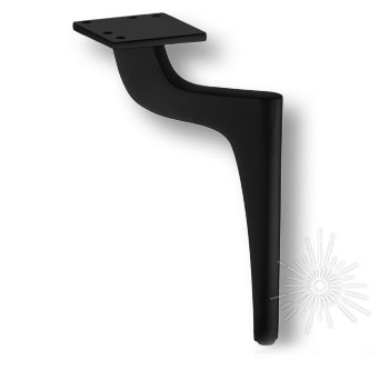 Опора мебельная 1460 ZARIF Leg 200 мм Matt Black, материал Замак, цвет Чёрный, отделка Черный