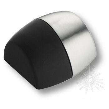 Дверной ограничитель напольный C6100001 MP19, материал Замак, отделка Хром, 25*31/40*41 мм