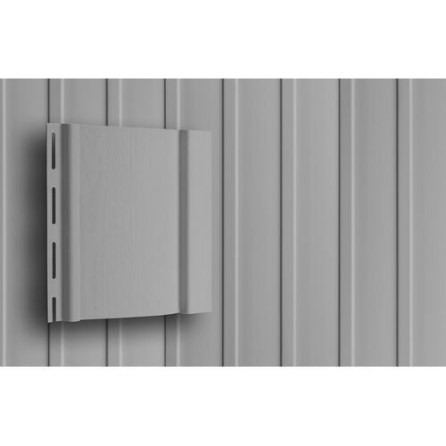 Вертикальный сайдинг Grand Line, цвет серый