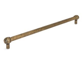 Ручка рейлинг Gamet RE23-0192-G0035, материал Замак, отделка Бронза, 212*18*33 мм