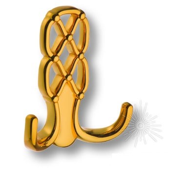 Крючок 737MP11, материал Замак, отделка Золото, 28*74*90 мм