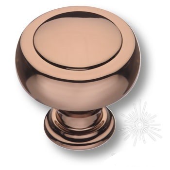 Ручка кнопка 1915 0032 RS, материал Алюминий, отделка Розовое золото, 36*d=38 мм