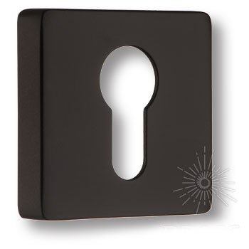 Дополнительные розетки для замка с английским ключом RO11Y AL6 ROSET, материал Замак, цвет Чёрный, отделка Черный, 52*52 мм