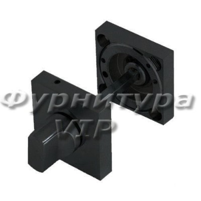 Дополнительные розетки для сантехнического замка WC-set zincral BLACK MATT, материал Замак, цвет Чёрный, отделка Черный, 45*45 мм