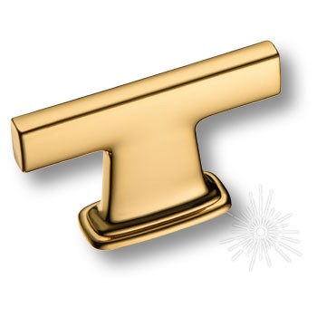 Ручка кнопка 4110 016MP11, материал Замак, отделка Золото, 36*7/16*60 мм