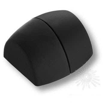 Дверной ограничитель напольный C6100001 MP24, материал Замак, цвет Чёрный, отделка Черный, 25*31/40*41 мм