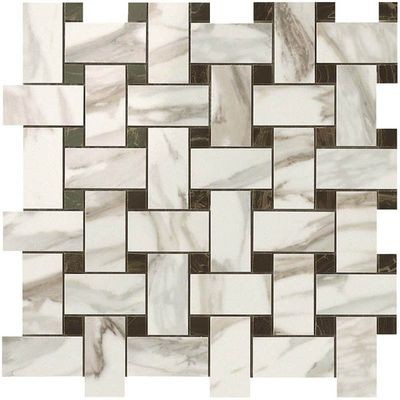 Мозаика Atlas Concorde (Атлас Конкорд) Supernova Marble Calacatta Gold Twist Mosaic 30,5x30,5 см (600110000069)