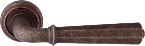 Дверная ручка на круглой розетке "DENVER"424V DAB, материал Латунь, отделка Бронза, 145*50 мм