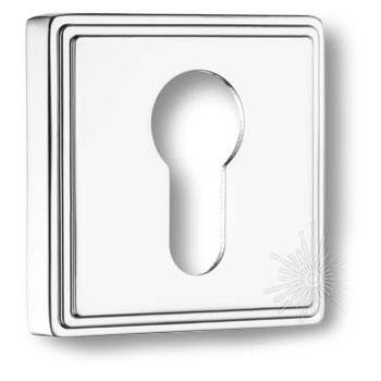 Дополнительные розетки для замка с английским ключом RO17Y CR ROSET, материал Замак, отделка Хром, 52*52 мм